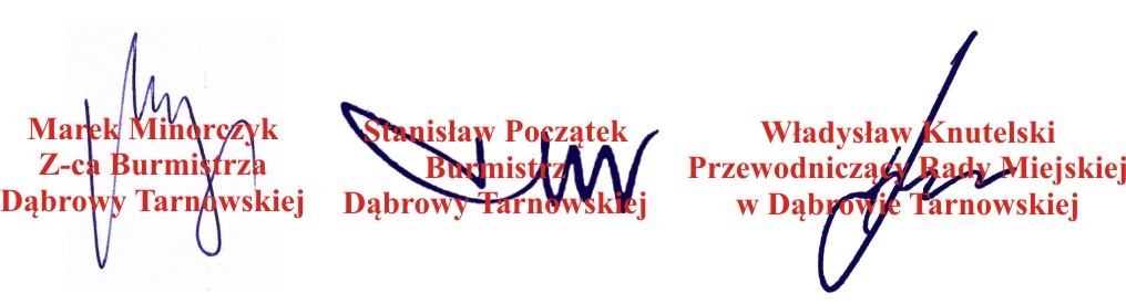 Podpisy MMinorczyk StPoczatek WKnutelski 24 lipca   Święto Policji   Życzenia od samorządu gminnego