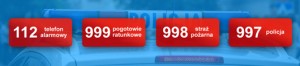 telefony alarmowe 112 997 998 999 300x66 UWAGA UPAŁY!