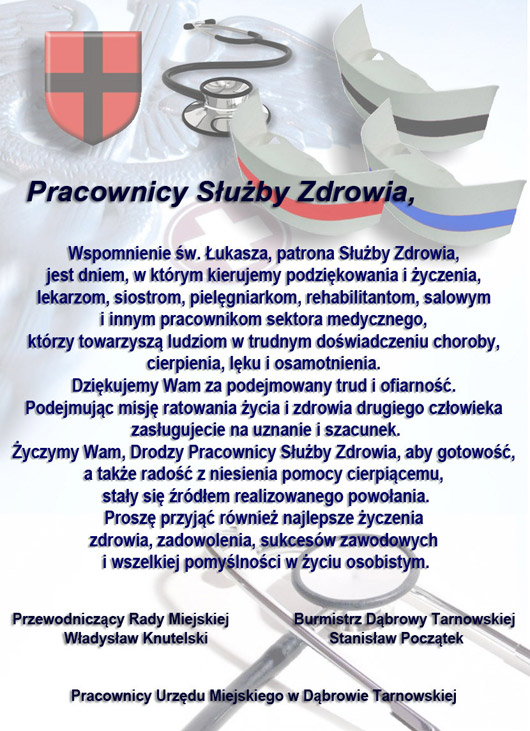 Dzien Sluzby Zdrowia1 Święto patrona służby zdrowia – Św. Łukasza