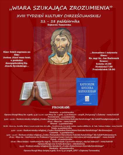 TydzienKulturyChrzescijanProgram3 XVIII Tydzień Kultury Chrześcijańskiej w Dąbrowie Tarnowskiej