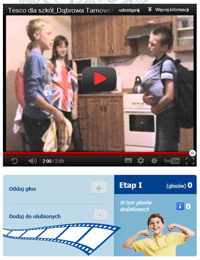 Film NNSP Z Uczniowie naszych szkół proszą o głosy w konkursie filmowym