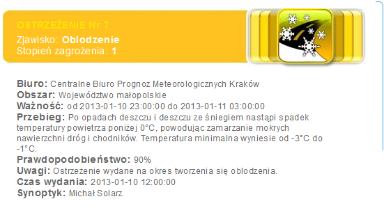 IMGW PIB Uwaga! Będzie bardzo ślisko