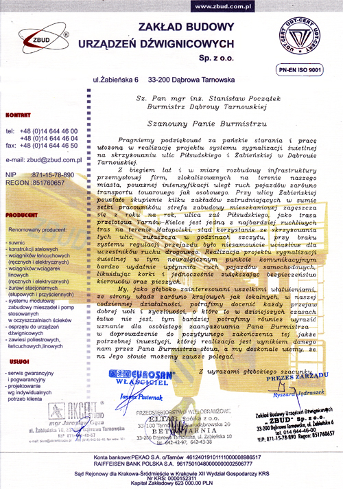 Przedsiebiorcy swiatla Przedsiębiorcy dziękują