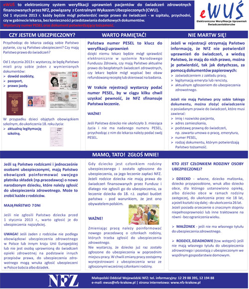 eWUS SGZOZ DT Wdrażanie systemu eWUŚ w szpitalach, przychodniach i ośrodkach zdrowia