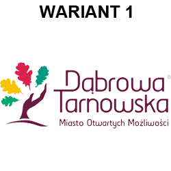 Wariant1 logo DabrowaTarnowska 2013 Wybierzmy logo Dąbrowy Tarnowskiej – „Miasta otwartych możliwości”.