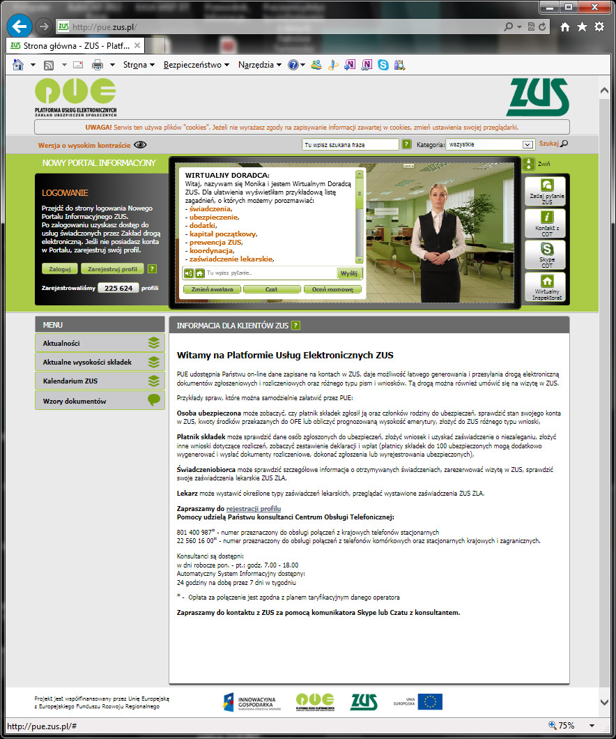 www pue zus pl ZUS uruchomił Platformę Usług Elektronicznych