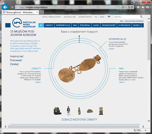 Wirtualne Muzea Malopolski fibula luzycka OSK Dabrowa Tarnowska Premiera Wirtualnych Muzeów Małopolski