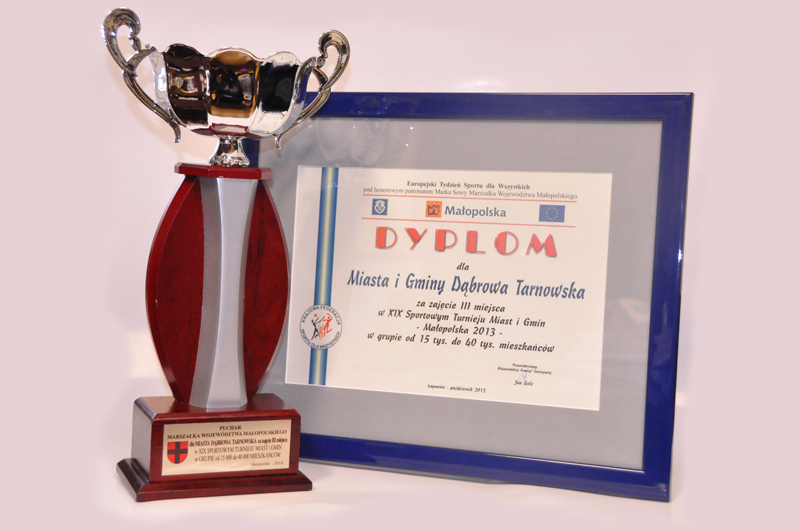 III miejsce Dabrowy Tarnowskiej1 Dąbrowa Tarnowska doceniona przez Towarzystwo Krzewienia Kultury Fizycznej