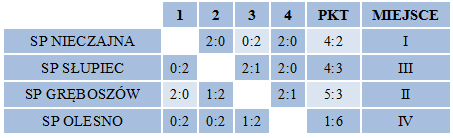 Grupa A Igrzyska Młodzieży Szkolnej – Mistrzostwa Powiatu w Piłce Siatkowej Dziewcząt