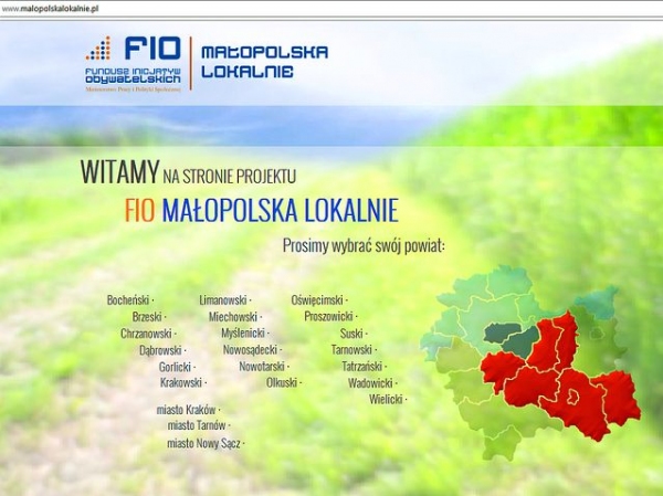 136940 fio lokalnie www Mikrodotacje w ramach konkursu FIO Małopolska Lokalnie 