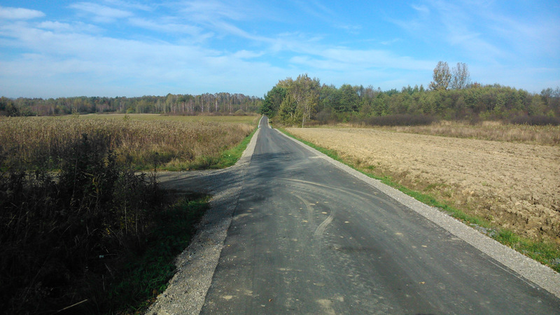 1 Brnik2 001 Nowa nawierzchnia drogi gminnej Brnik   Wola