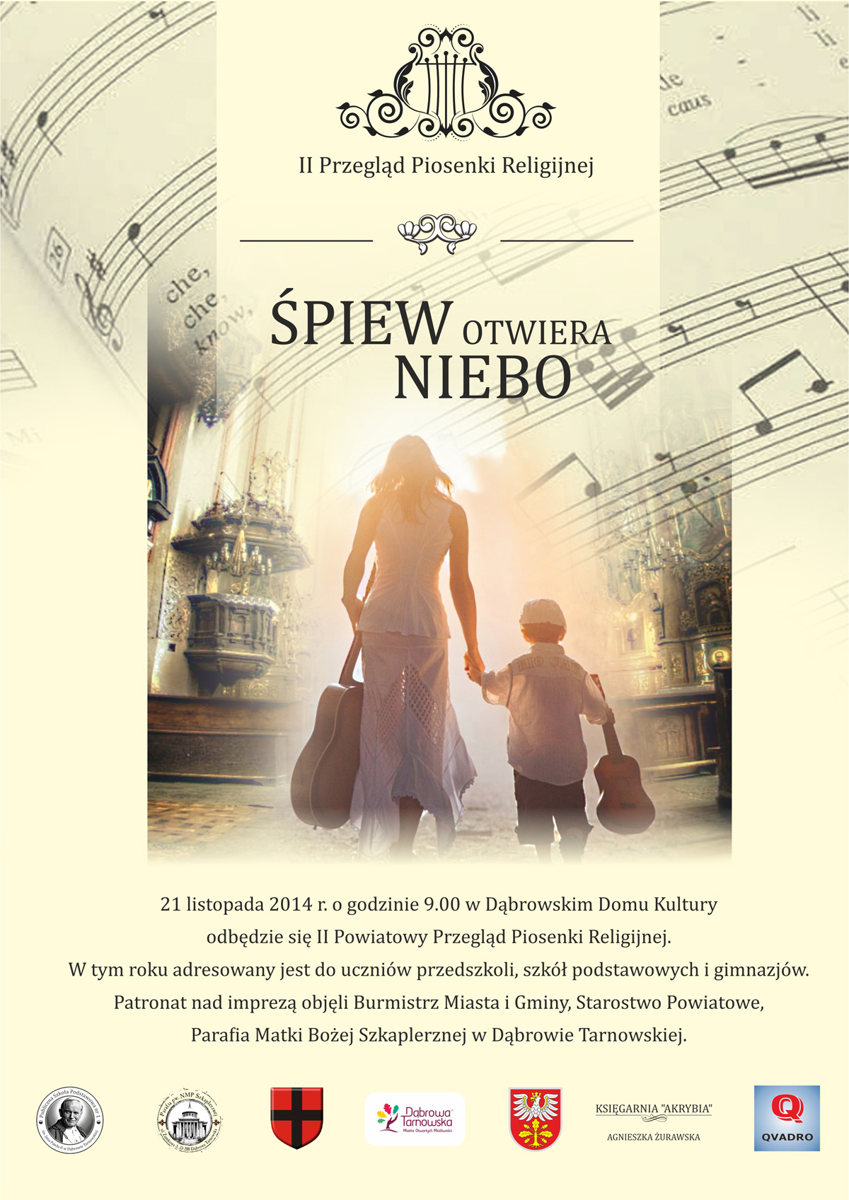 spiew otwiera niebo www Zapraszamy na II Powiatowy Konkurs Piosenki Religijnej