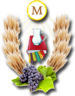 Herb Ministrantow Zapraszamy na turnieje piłkarskie na dąbrowską Halę Sportową