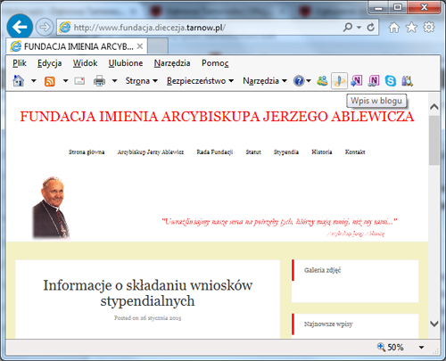 www fundacja im J Ablewicza Stypendia od Fundacji im. Arcybiskupa J. Ablewicza