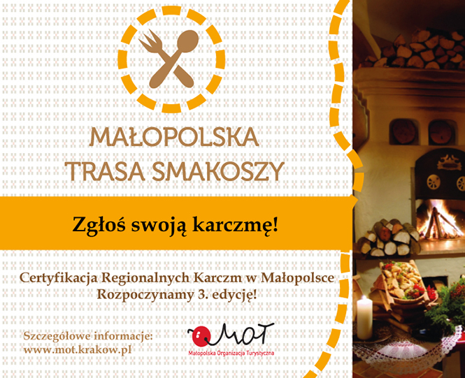 mts grafika mniejsza „Małopolska Trasa Smakoszy”   rozpoczynamy 3 cią edycję