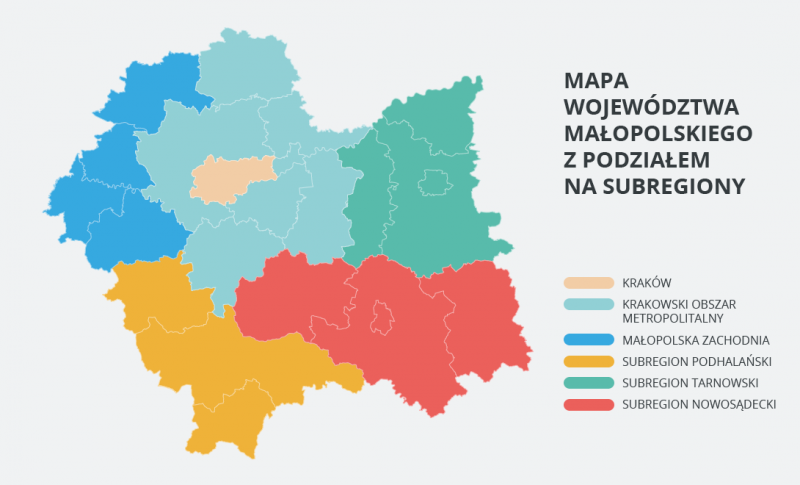 mapa subregiony Dzisiaj startuje głosowanie na zadania zgłoszone w ramach Budżetu Obywatelskiego