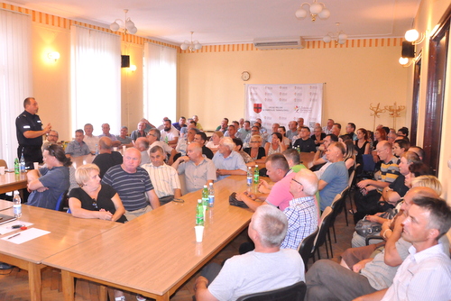 1 DSC 0793 Spotkanie Burmistrza Dąbrowy Tarnowskiej z mieszkańcami osiedla domków jednorodzinnych