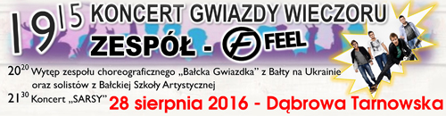 Bannerek FeelBalckaGwiazdkaSarsa2016 VIII Święto Powiśla Dąbrowskiego – Dożynki Powiatowe i Targi Gospodarcze tuż tuż…