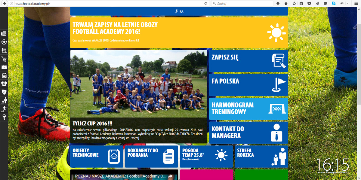 wwwFADT Nowe zapisy  do Szkółki Piłkarskiej Football Academy