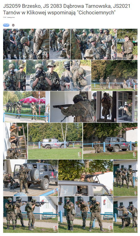 JS2083 Piknik w Klikowej Dąbrowscy Strzelcy na pikniku historycznym Cichociemni – Elita Państwa Podziemnego