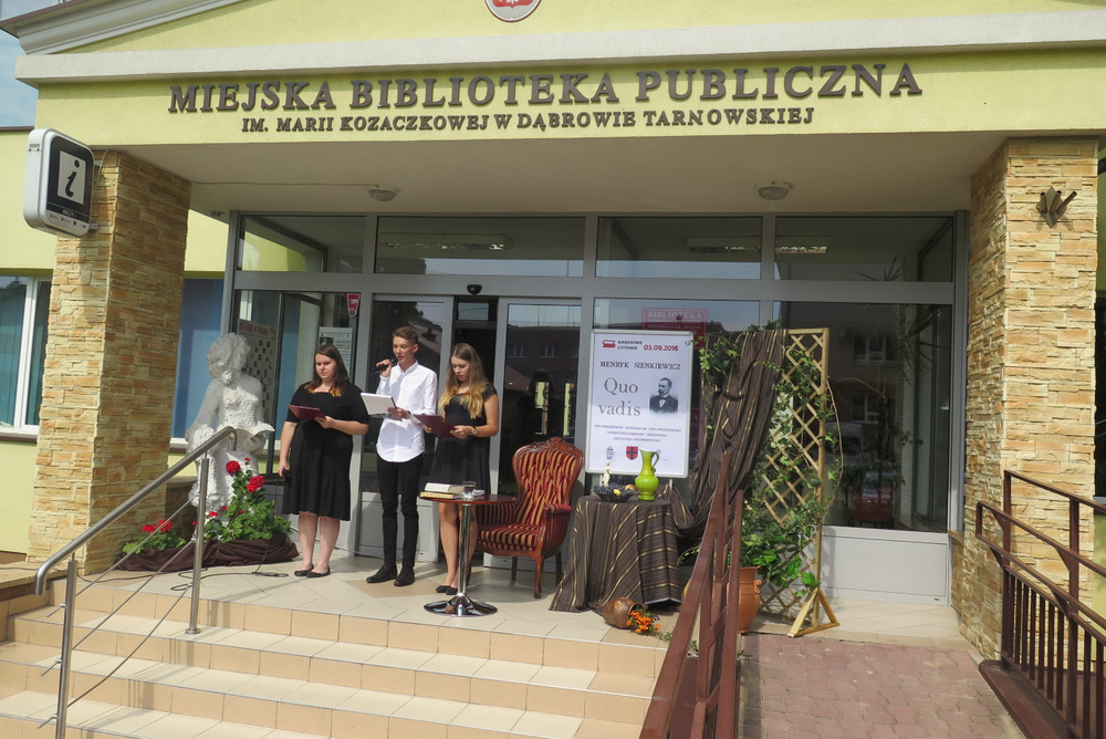 Narodowe Czytanie 2016 Quo Vadis w MBP DT 4 001 Narodowe Czytanie Quo vadis w Dąbrowie Tarnowskiej