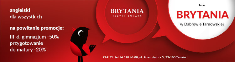 brytania 750x200 dabrowa tarnowska Oferta Szkoły Języków Obcych Brytania dla Dąbrowy Tarnowskiej