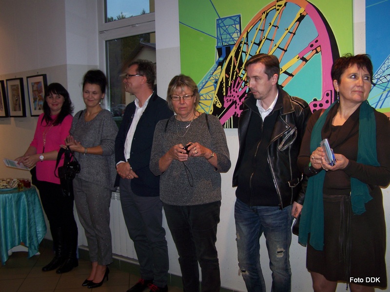 wystawa Grupa X1 Czas i przestrzeń   wystawa malarstwa Grupy X w Dąbrowskim Domu Kultury