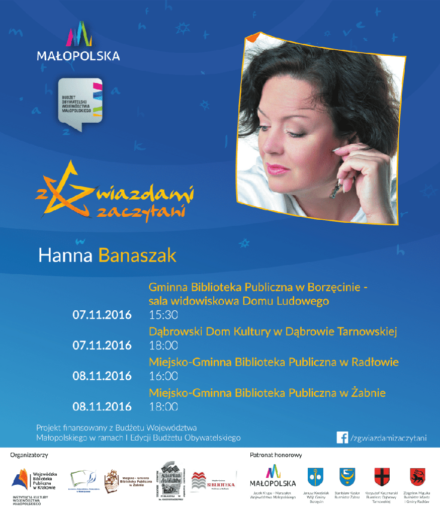 z gwiazdami zaczytani 7 8.11 Z gwiazdami zaczytani z Hanną Banaszak
