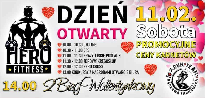 RunTeam 2Bieg Walentynkowy 2 Walentynkowy Bieg w Dąbrowie Tarnowskiej   pobiegaj z nami