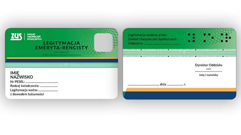 Legitymacja ZUS v2 Nowi emeryci i renciści z nowymi legitymacjami