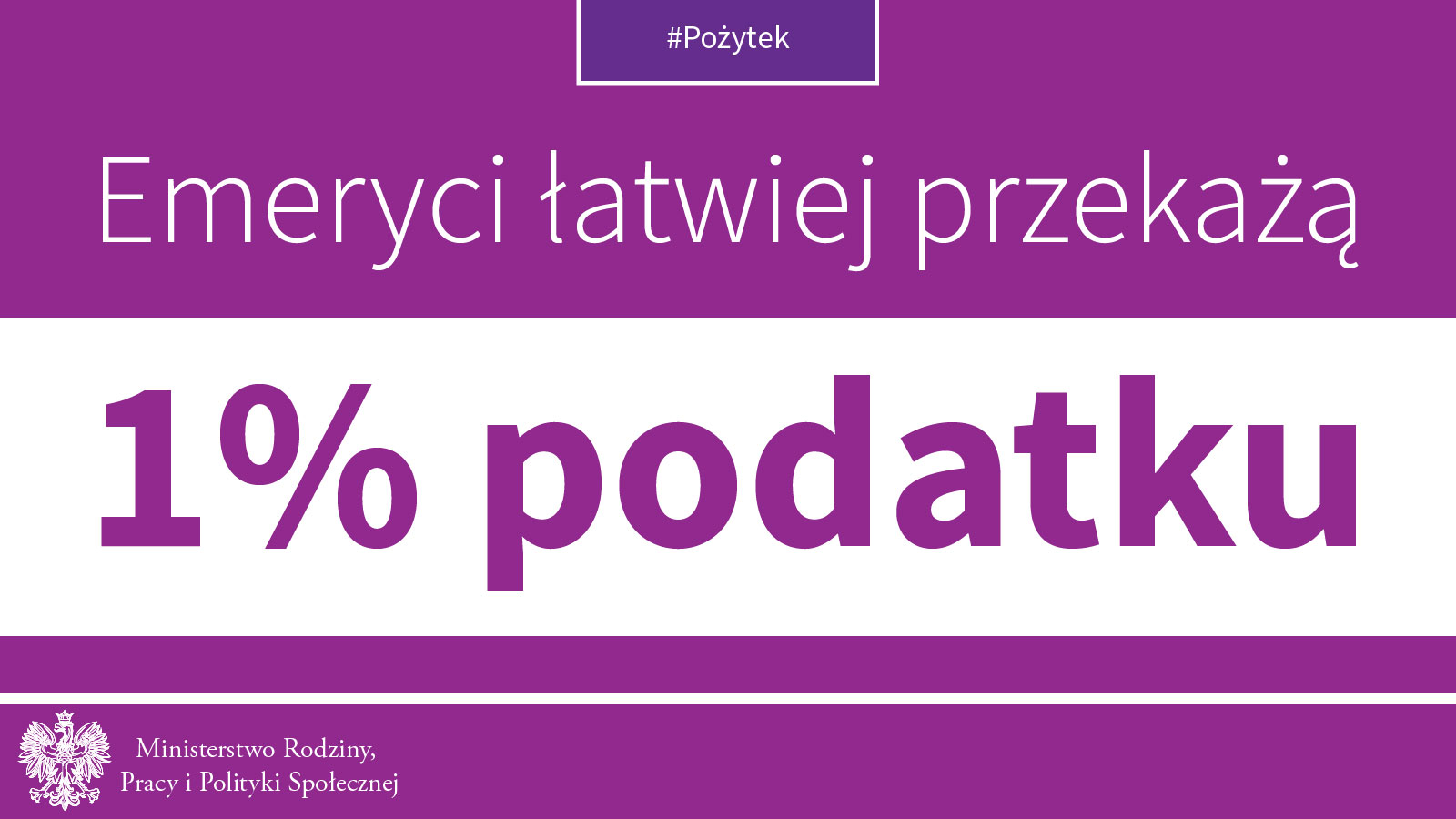emeryci latwiej przekaza 1 procent TT Emeryci łatwiej przekażą 1% podatku