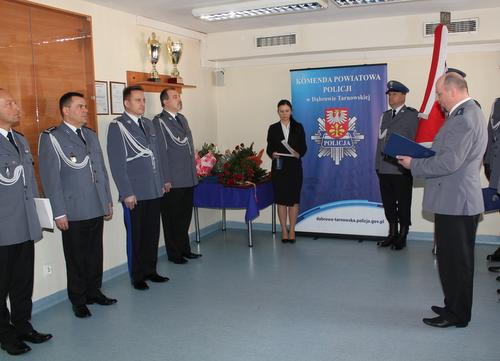 img 2487 0 Pożegnanie Komendanta Powiatowego Policji w  Dąbrowie Tarnowskiej Andrzej Kupca