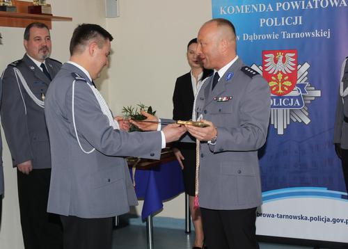 img 2543 2 Pożegnanie Komendanta Powiatowego Policji w  Dąbrowie Tarnowskiej Andrzej Kupca