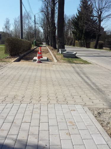 Chodnik 03 Remont chodnika na ulicy Kościuszki