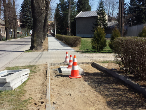 Chodnik 04 Remont chodnika na ulicy Kościuszki