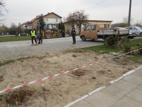 w4 Trwają prace przy budowie sieci kanalizacji w Smęgorzowie