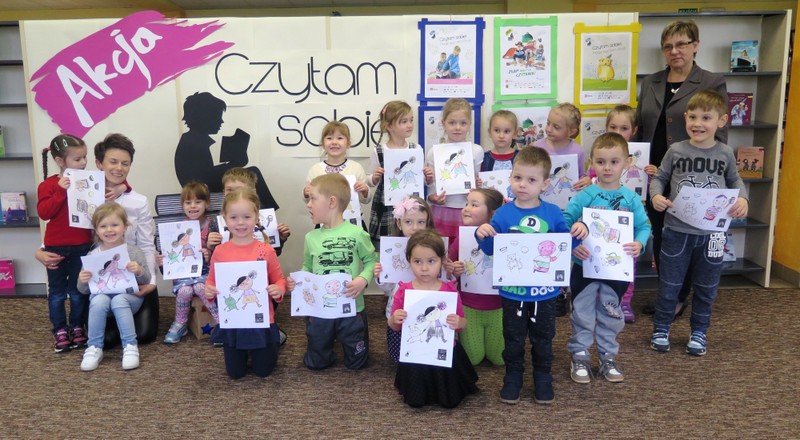 IMG 9461 Akcja Czytam sobie w Oddziale dla Dzieci dąbrowskiej MBP