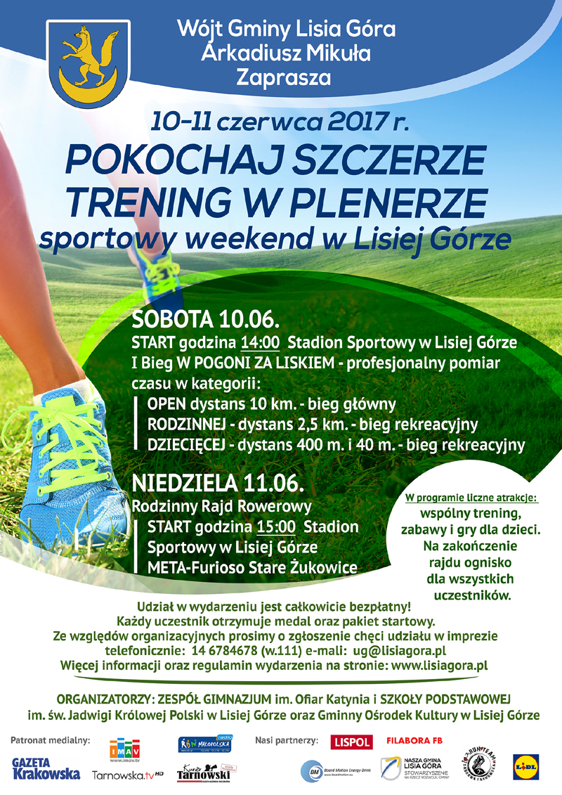 Pokochaj szczerze trening w plenerze sportowy weekend w Lisiej Gorze INTERNET11 Pokochaj szczerze trening w plenerze – I BIEG W POGONI ZA LISKIEM   dobrym przetarciem przed dąbrowskim rajdem Tour de Powiśle