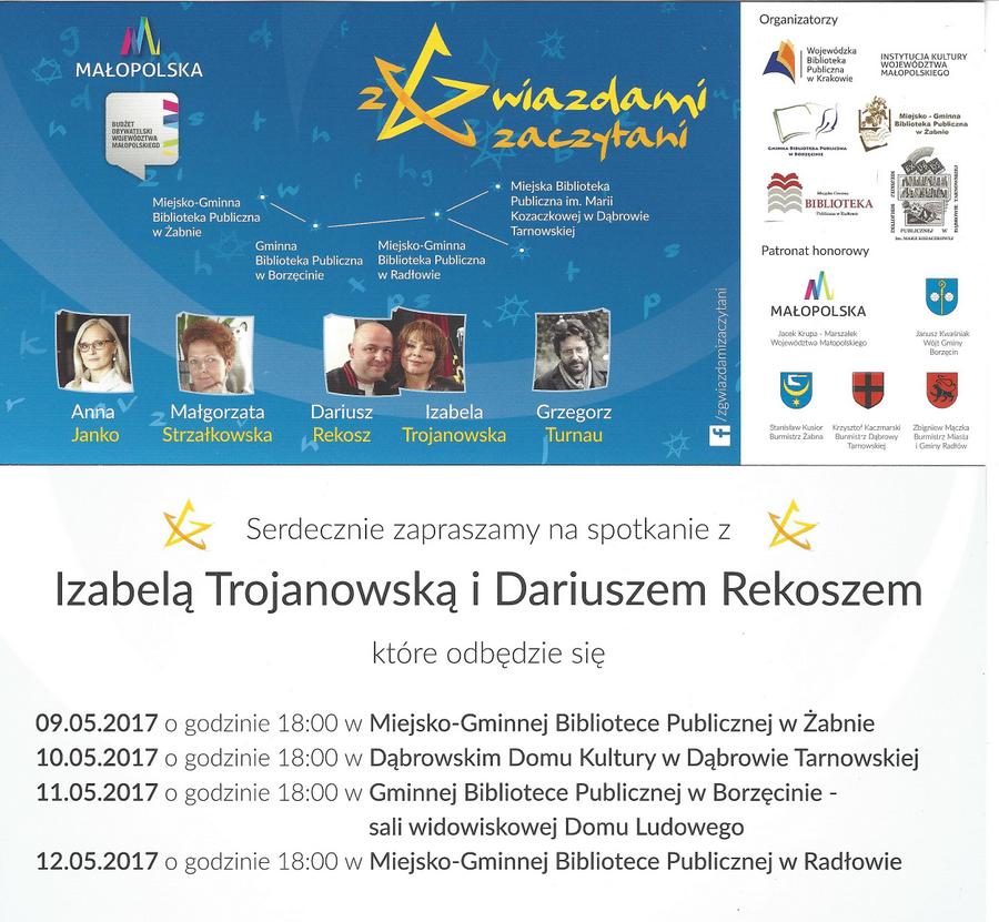 zaproszenie I. Trojanowska Już jutro spotkanie autorskie z Izabelą Trojanowską