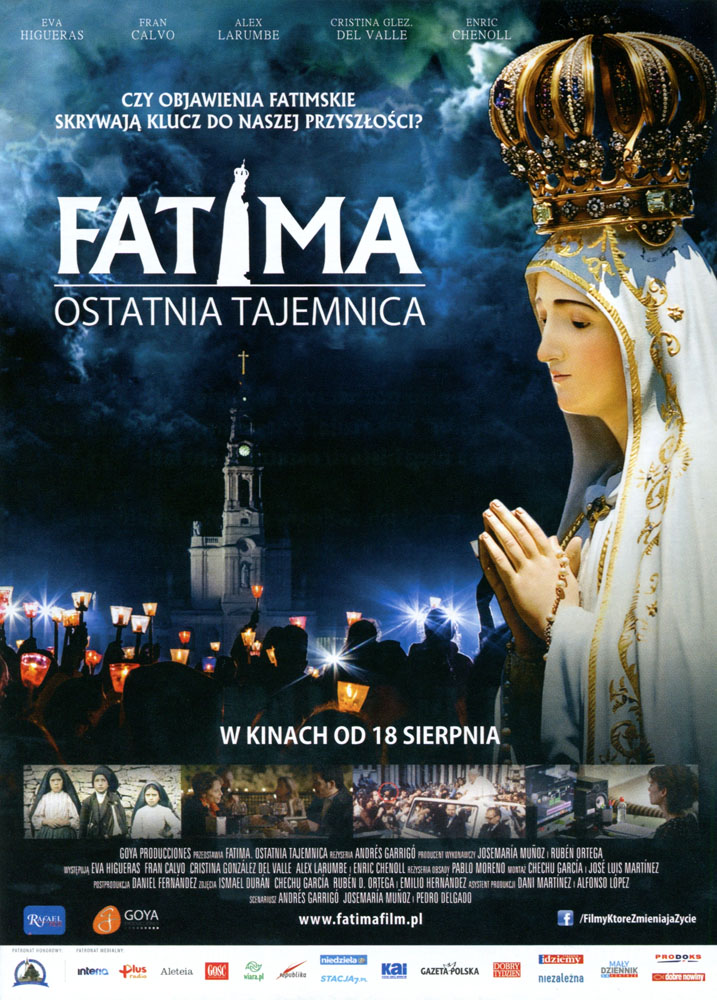 FATIMA O T plakat 2017 Fatima. Ostatnia tajemnica już w dąbrowskim Kinie Sokół