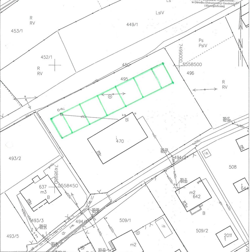 Mapa z planem lokalizacji budynku komunalnego Plany budowy mieszkań komunalnych