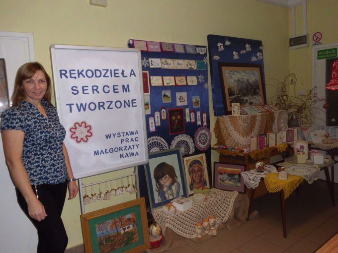 IMG 1919 Rękodzieła sercem tworzone – wystawa Małgorzaty Kawy w Filii Bibliotecznej w Nieczajnie Górnej