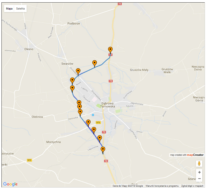 schematy przebiegu Kontynuacja budowy obwodnicy Dąbrowy Tarnowskiej – otwarcie ofert już 1 lutego br.
