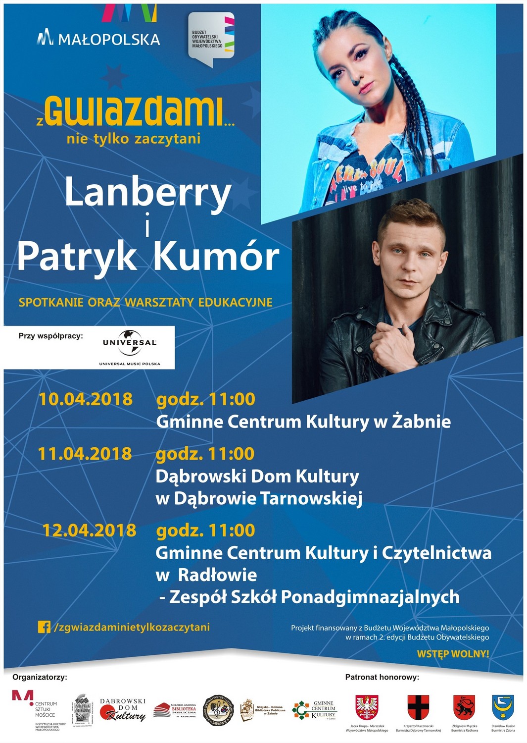 Lanberry1 Warsztaty edukacyjne i spotkanie z Lanberry oraz Patrykiem Kumorem w Dąbrowskim Domu Kultury