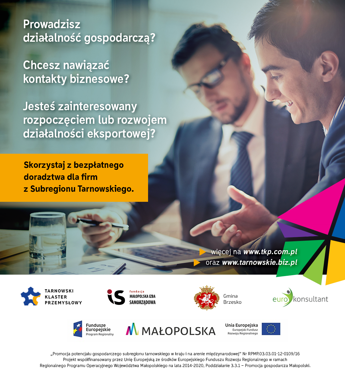 TKP post  Bezpłatne wsparcie informacyjne dla przedsiębiorców Subregionu Tarnowskiego