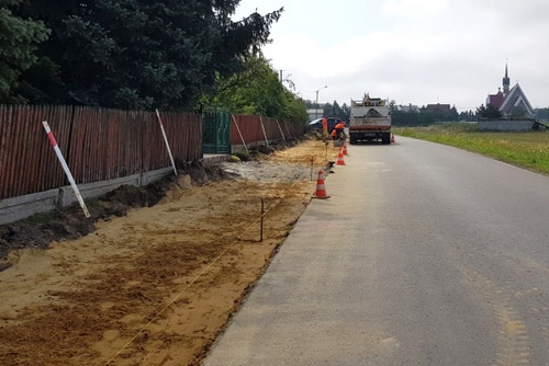 Chodnik Nieczajna 1 Budowa chodnika w Nieczajnie Dolnej II etap