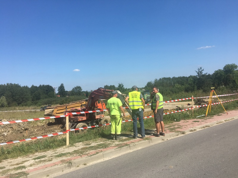 IMG 0690 Na nowo ruszyły prace przy budowie obwodnicy Dąbrowy Tarnowskiej