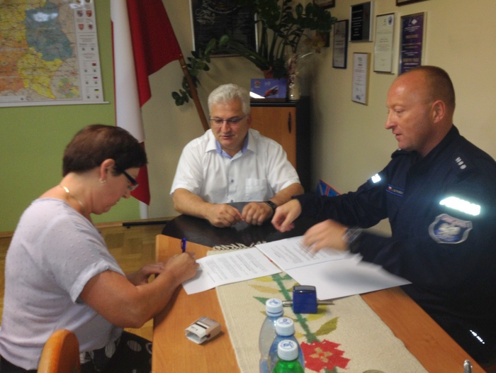 IMG 4479 Przekazanie darowizny dla Komendy Powiatowej Policji na zakup klimatyzatorów