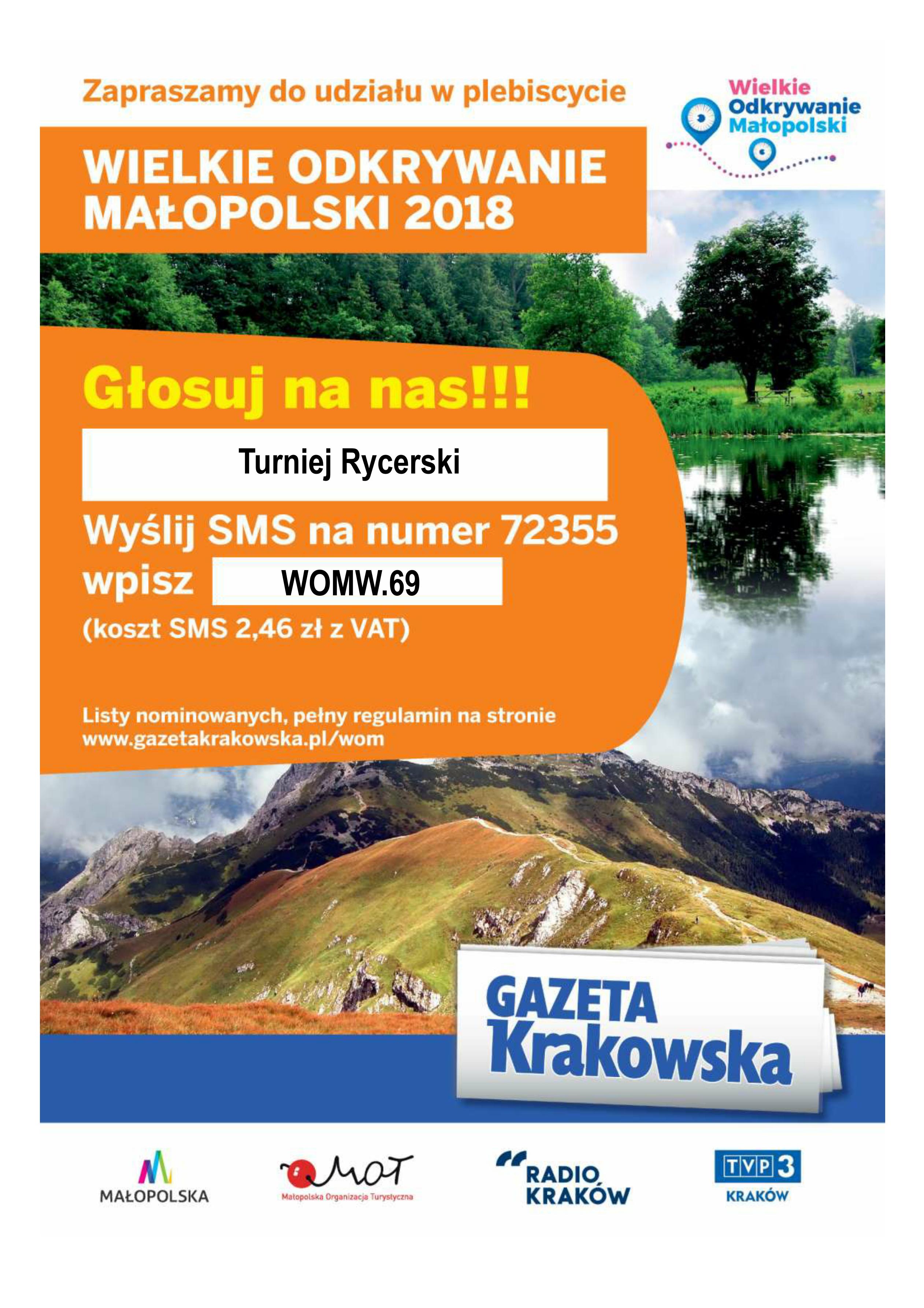 PLW 69 Głosujmy na Turniej Rycerski pod Wieżycą!