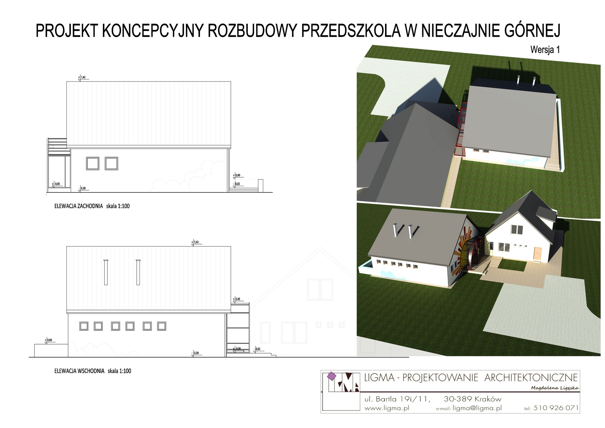przedszkole wersja1 A3 11 Pomóż wybrać koncepcję rozbudowy przedszkola w Nieczajnie Górnej